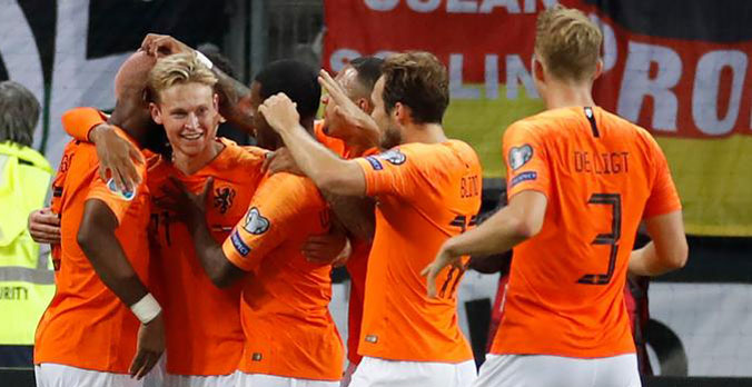 Vòng loại EURO 2020: Hà Lan ngược dòng hạ Đức, Croatia thắng đậm