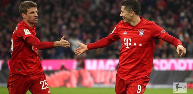 Vòng 20 Bundesliga: Bayern Munich đánh chiếm ngôi đầu bảng