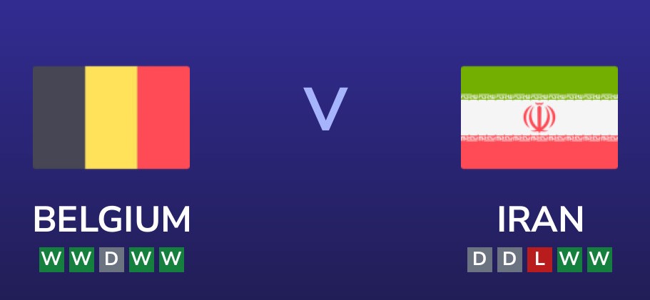 Kèo nhà cái Bỉ vs Iran hôm nay, 2h00 ngày 22/6