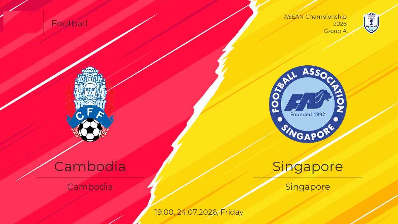 Tỷ lệ kèo Campuchia vs Singapore hôm nay, 19h00 ngày 24/7