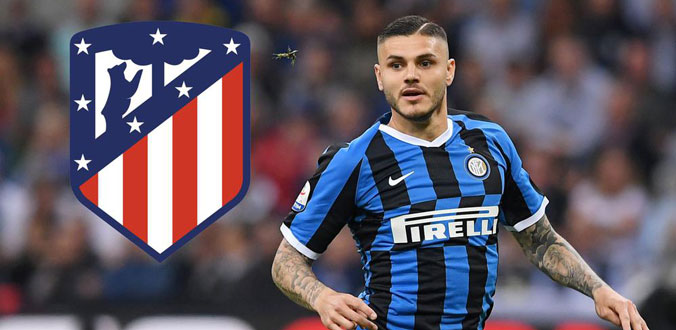 Atletico đang cố gắng mượn Icardi từ Inter