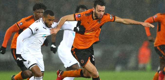 Swansea City v Wolverhampton Wanderers - The Emirates FA Cup Third Round Replay